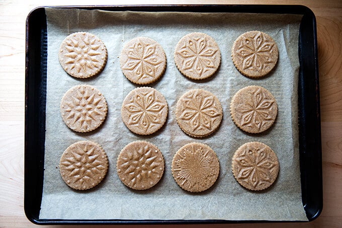 Stamped Brown Butter Muscovado Sugar Cookies