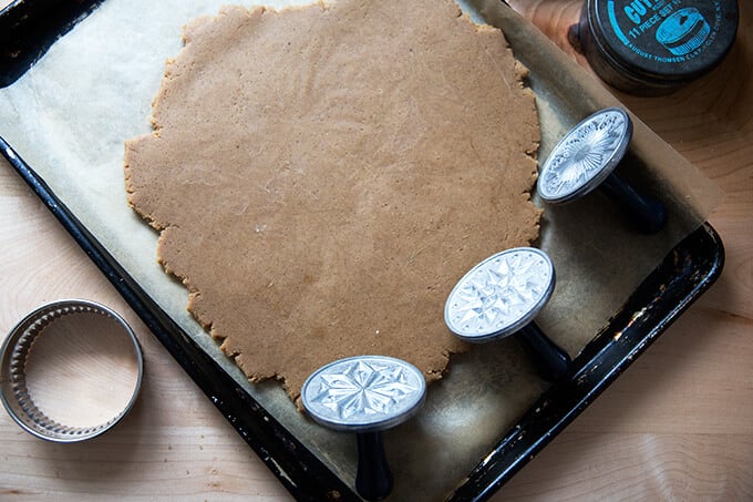 Stamped Brown Butter Muscovado Sugar Cookies