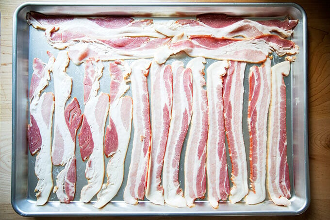 BACON TIP! 🥓 Cooking bacon in the oven on a sheet tray with