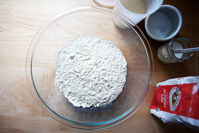 flour salt sugar yeast