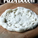 Pizza dough on a peel!