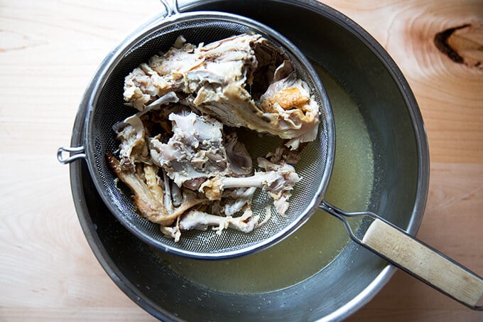 how to make stock from a roasted chicken carcass