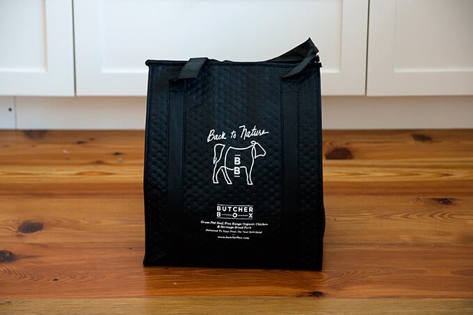 Butcher Box freezer bag