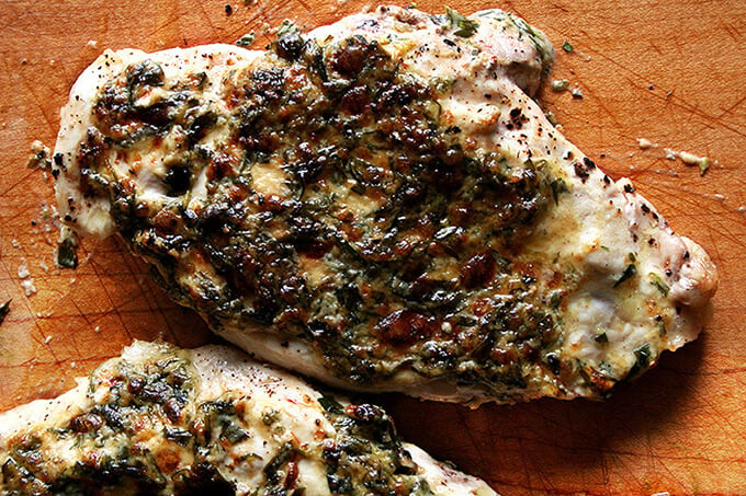 broiled tarragon chicken breasts