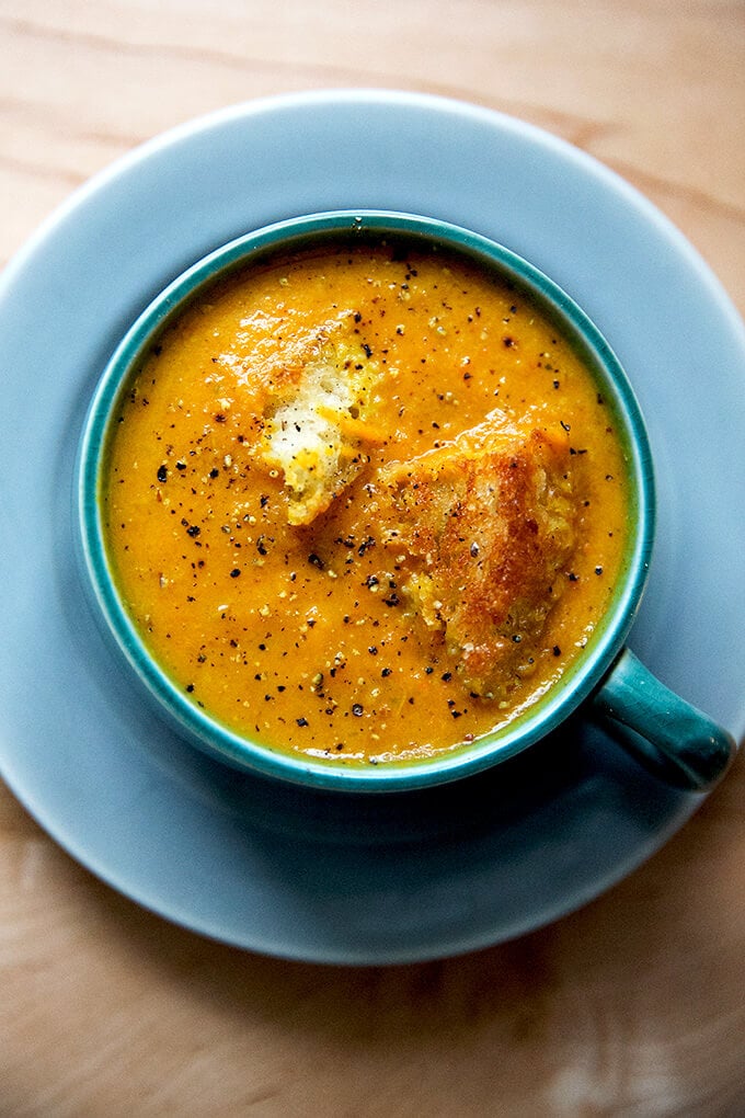 Vegan Curried Carrot-Ginger Soup with Coconut Milk | Alexandra's Kitchen