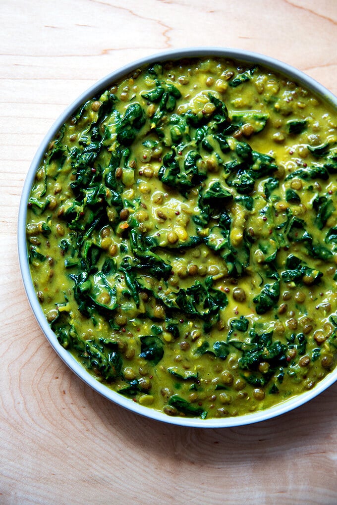 Curried Lentils With Kale And Coconut Milk Alexandra S Kitchen