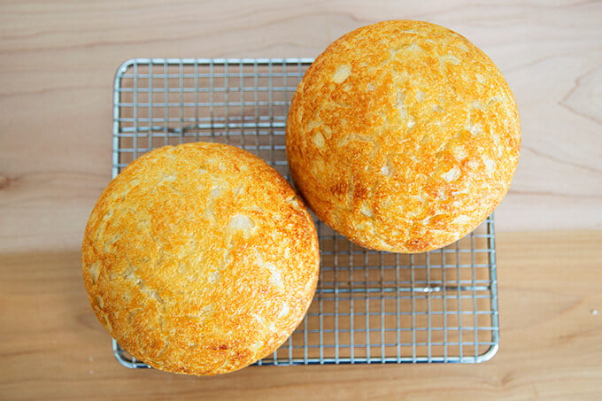 Baked Sourdough Peasant Bread