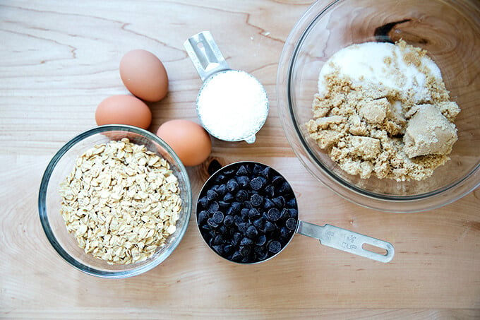 ingredients for gooey topping