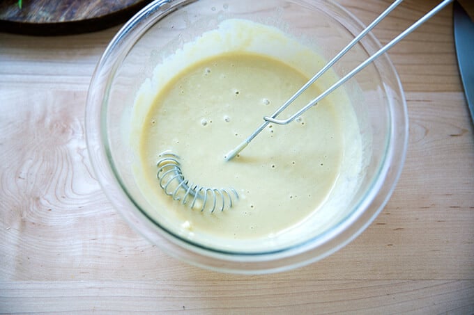 whisked lemon-tahini dressing