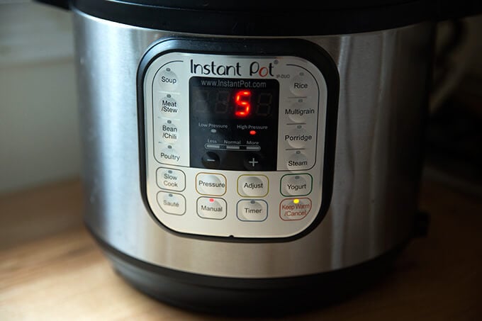 How to set instant cheap pot to manual high