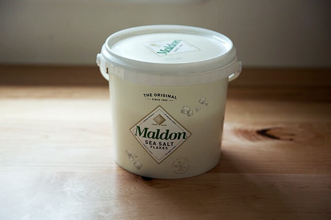 Bucket of Maldon Sea Salt