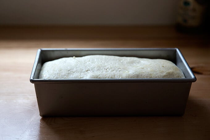 Baking sourdough in a loaf pan