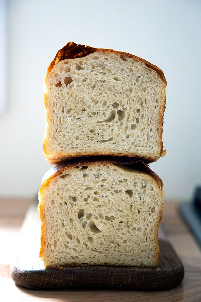 Sourdough Sandwich Bread using Bread Starter - Hostess At Heart