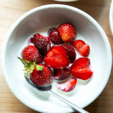 Strawberries + Cream + Sugar = Heaven