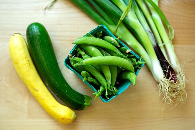 Snap Pea Salad with Buttermilk Dressing