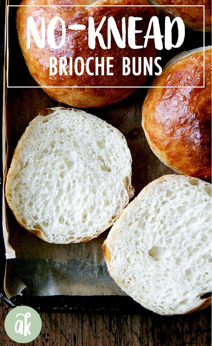 The Best, Easiest No-Knead Brioche Buns | Alexandra’s Kitchen