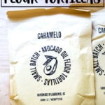 A pack of Caramelo flour tortillas.
