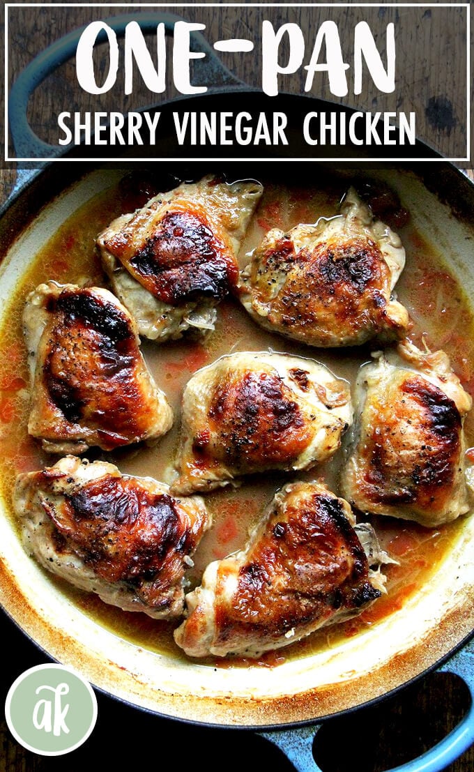 OnePan Chicken with Sherry Vinegar Alexandra's Kichen