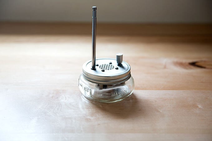 A Mason jar radio.