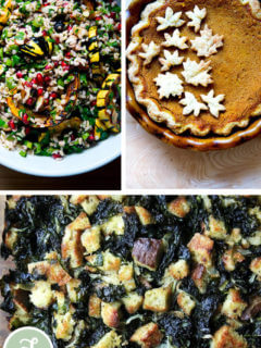 A montage of Thanksgiving 2019 recipes.