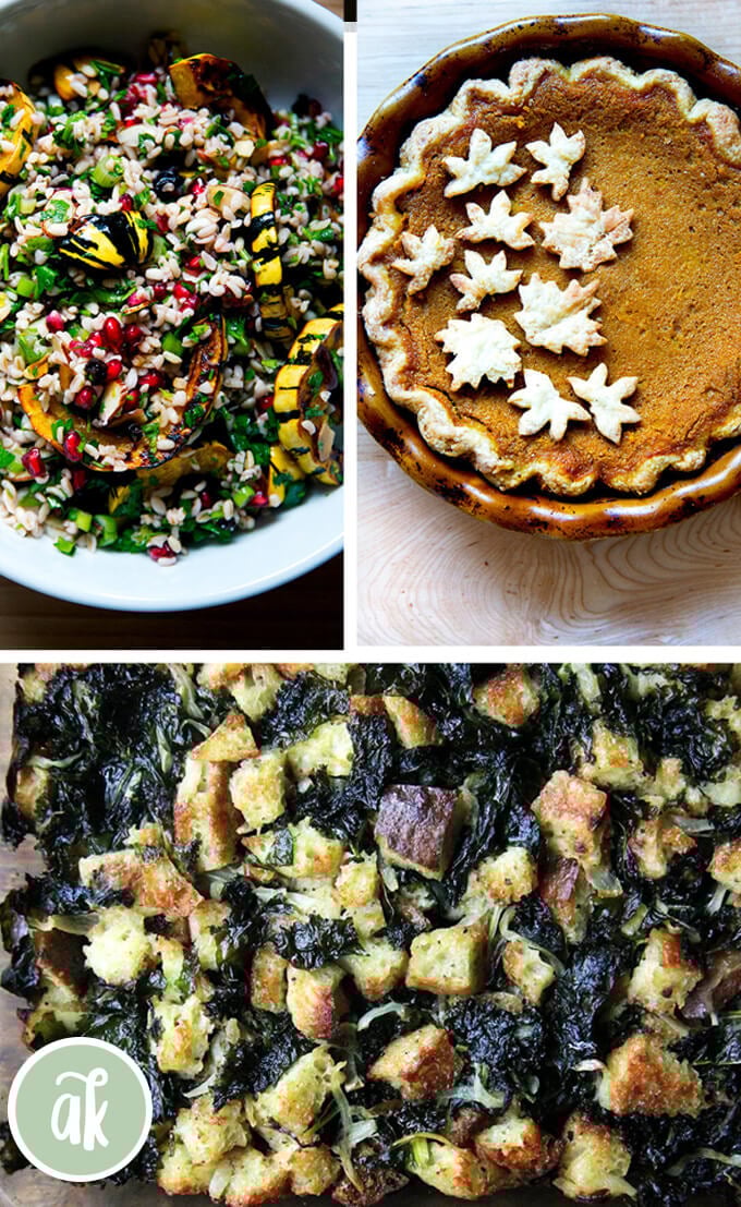 A montage of Thanksgiving 2019 recipes.