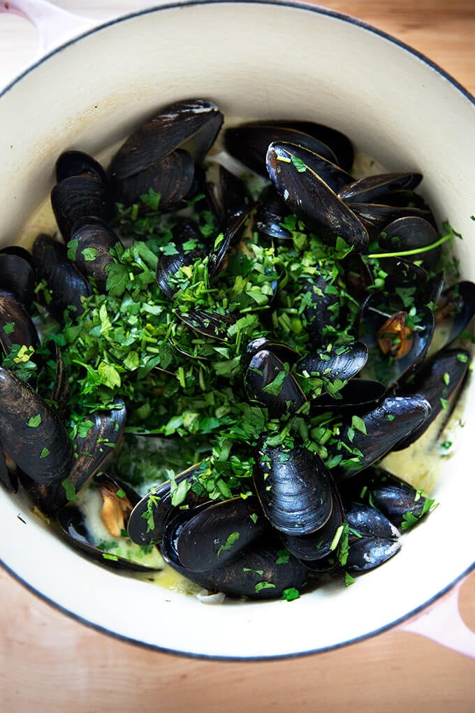 Balthazar's Simple Moules Marinière (Mussels)