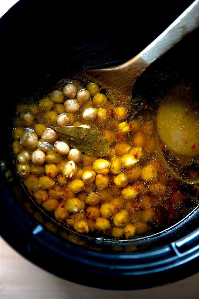 Cooking Dried Chickpeas, Instant Pot Method