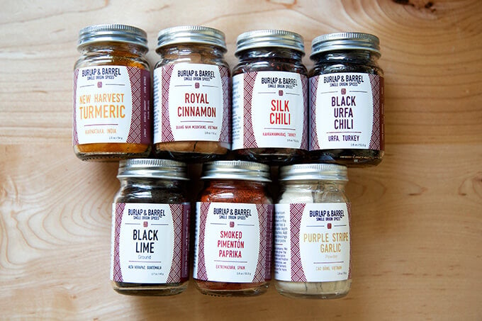 A selection of Burlap and Barrel spices. 