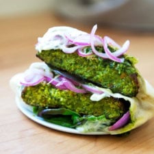 Falafel Burgers (Vegetarian, Broiled)