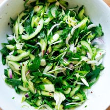 Simply Dressed Cucumber &amp; Mint Salad-image