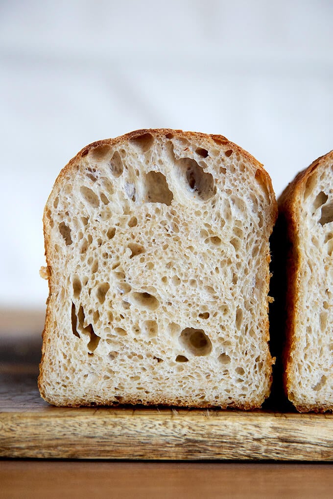 Baking sourdough in a loaf pan