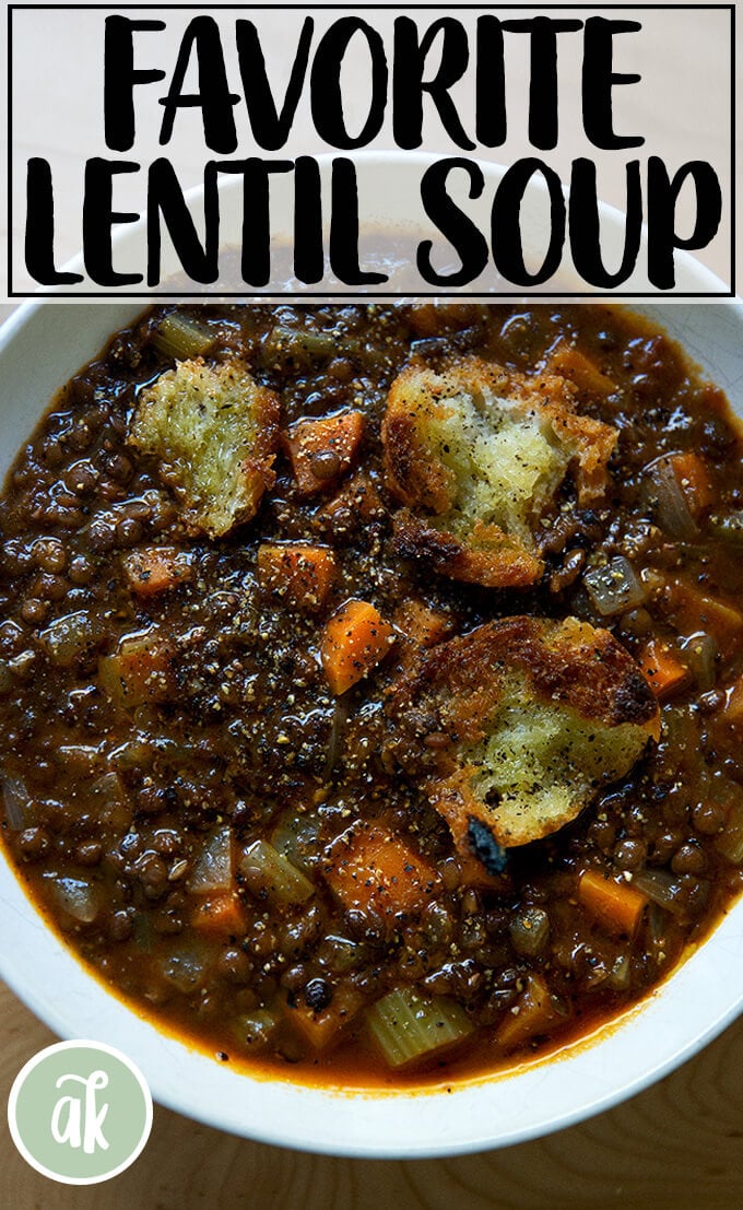 One-Pot, Delicious, Vegan Lentil Soup | Alexandra's Kitchen
