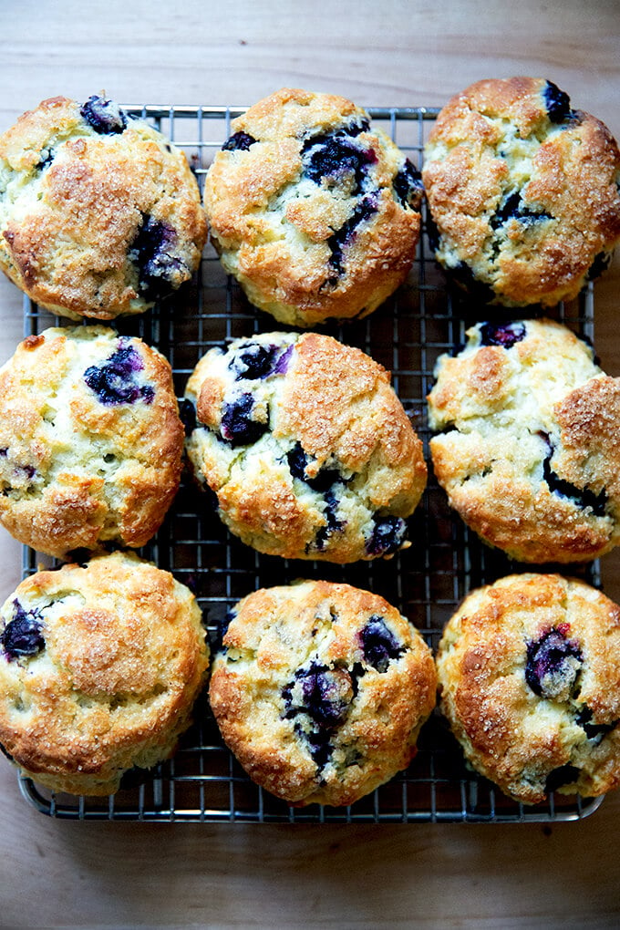 Just-baked blueberry Scones.