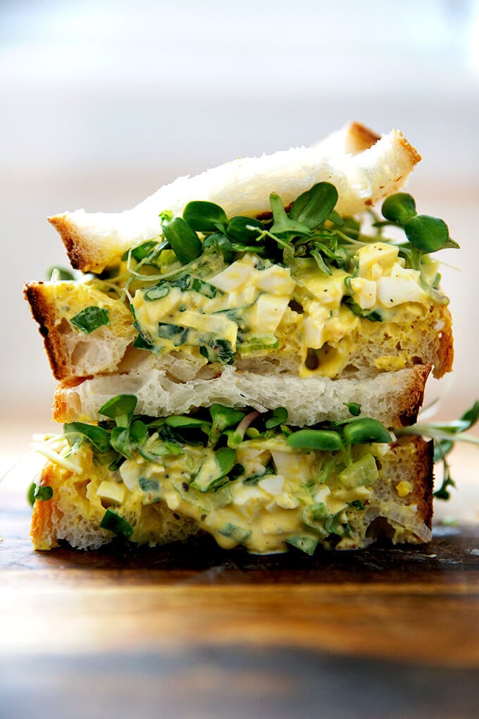 Classic Egg Salad Sandwich (with Homemade Mayonnaise) - A