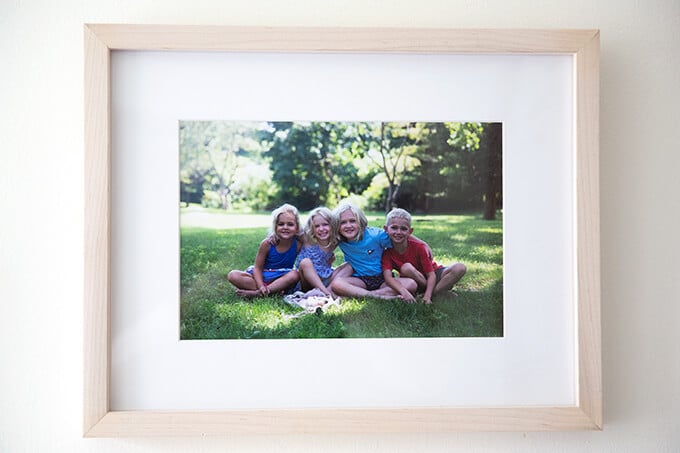 A framed Framebridge photo.