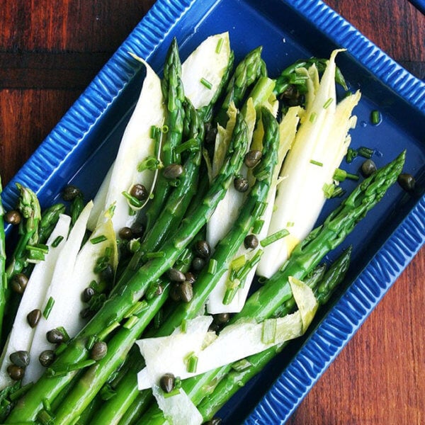 Asparagus and endive salad.