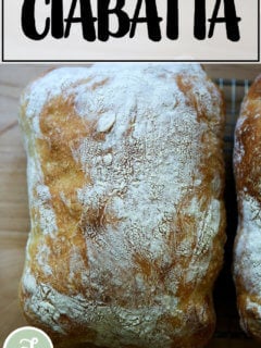 Ciabatta bread.