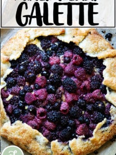 A mixed berry galette.