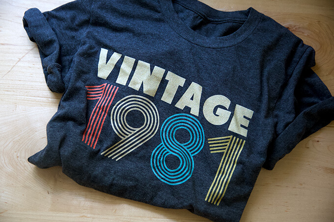 A vintage 1981 t-shirt.