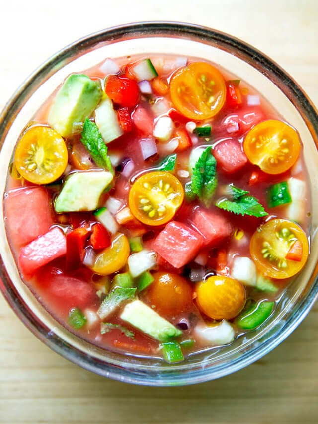 Watermelon Gazpacho Alexandra's Kitchen