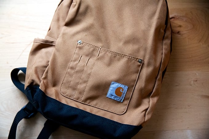 A Carhart backpack.