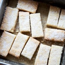 Easy Sheet Pan Shortbread Cookies - Seasons and Suppers