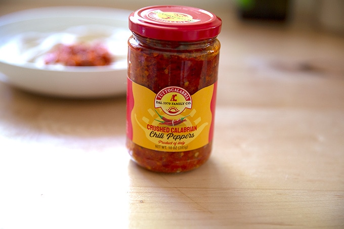 A jar of Calabrian Chili Paste.
