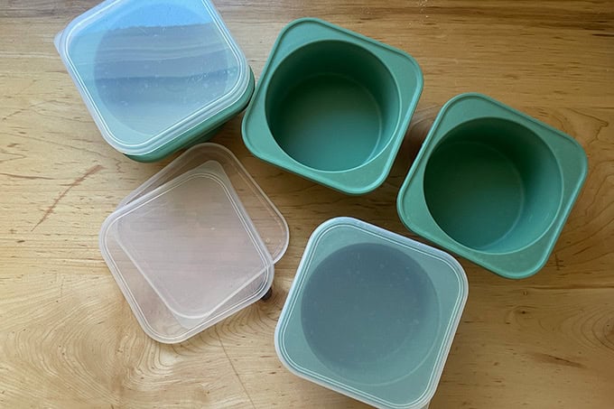 Dough storage containers.