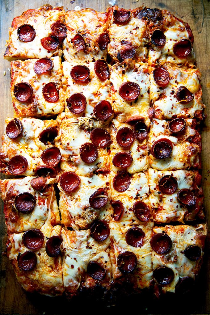 Homemade Sicilian-Style Pizza