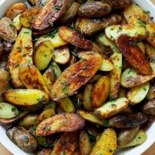 Crispy, Herby Roasted Fingerling Potatoes
