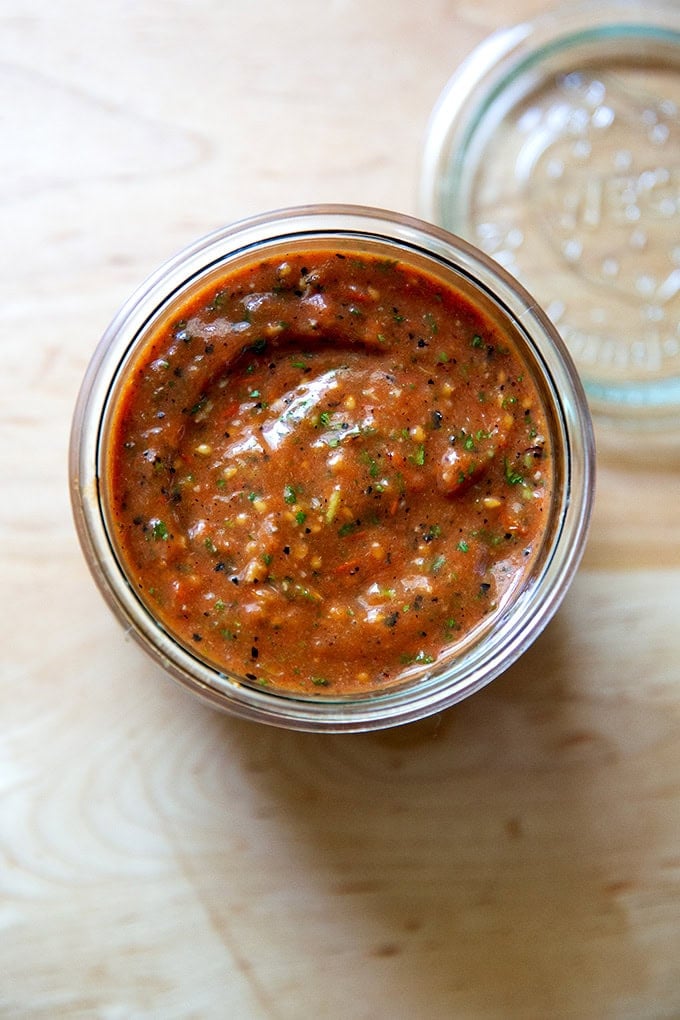 Easy Charred Cherry Tomato Salsa