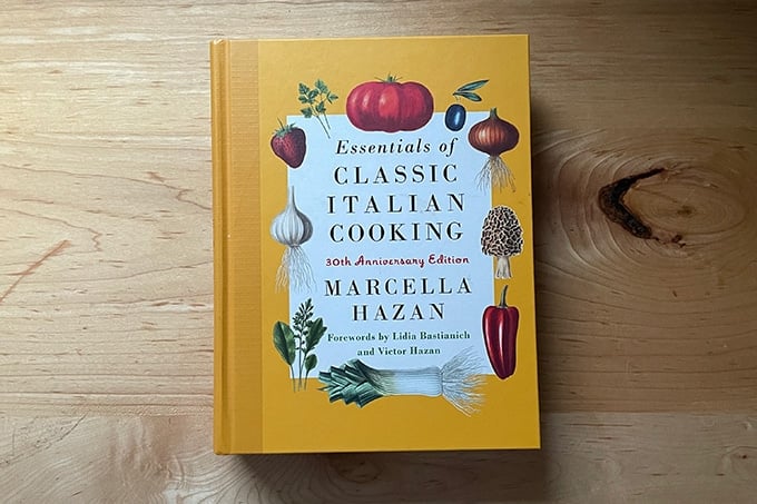 The Essentials of Classic Italian Cooking 30th Anniversary Edition.