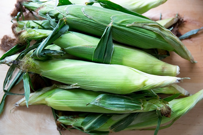A pile of corn. 