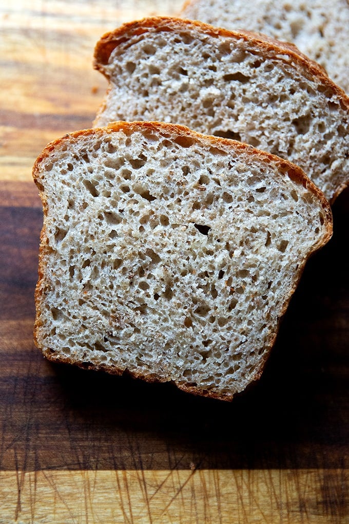 Pan Baked Rye Sourdough Bread